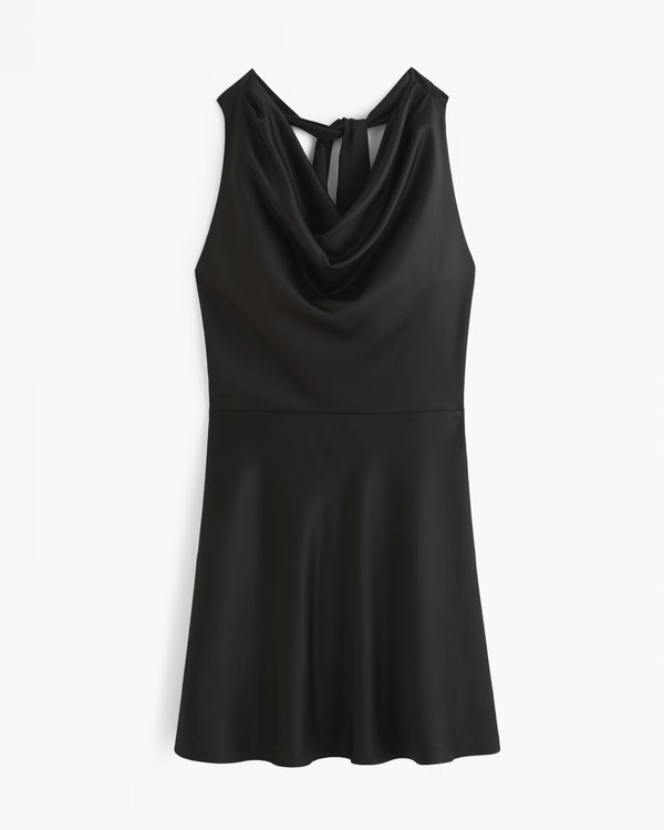 Women's Cowl Neck Halter Mini Dress | Women's Clearance | Abercrombie.com | Abercrombie & Fitch (US)