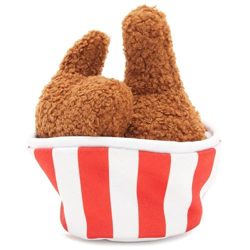 Barkbox 2 in 1 Interactive Plush Dog Toy - Rip and Reveal Toy for Dogs and Puppies - Stimulating Squeaky Pet Toys | Bucket o' Fried Licken | Amazon (US)
