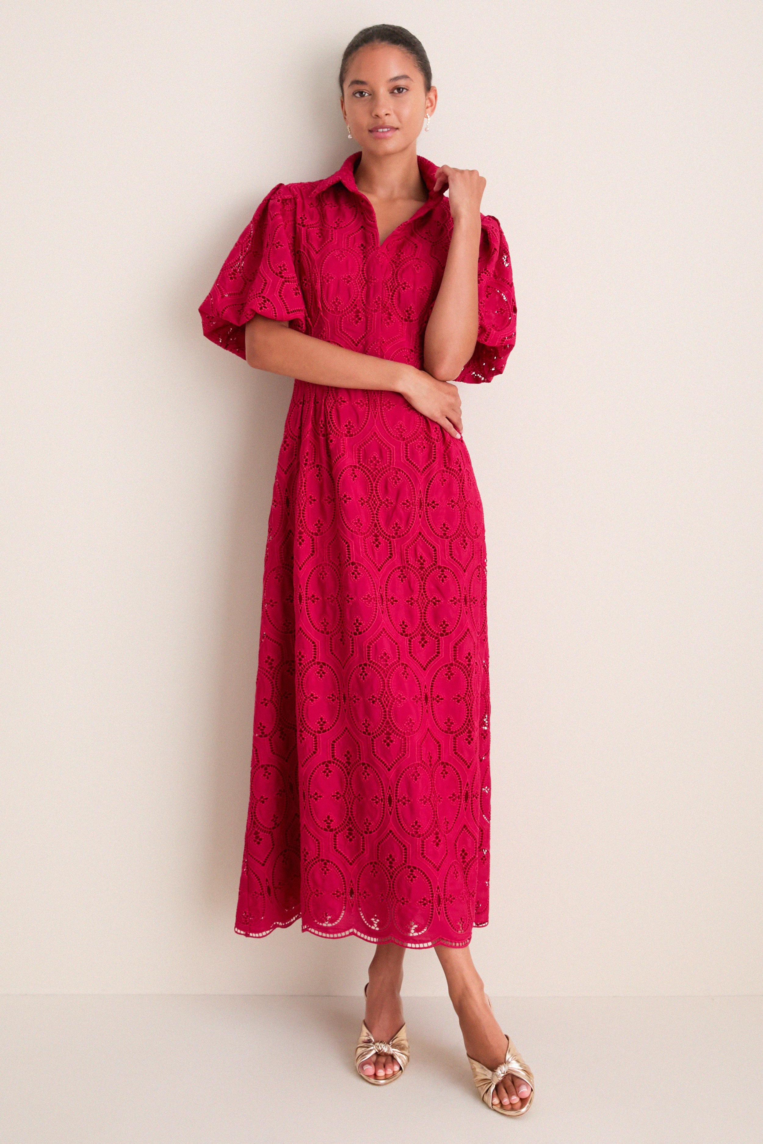 Red Bud Eyelet Delaney Dress | Tuckernuck (US)