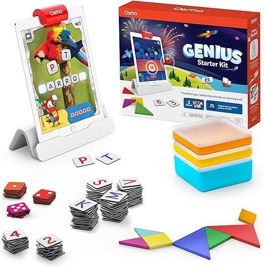 Osmo - Genius Starter Kit for iPad - 5 Educational Learning Games - Ages 6-10 - Summer Learning f... | Amazon (US)