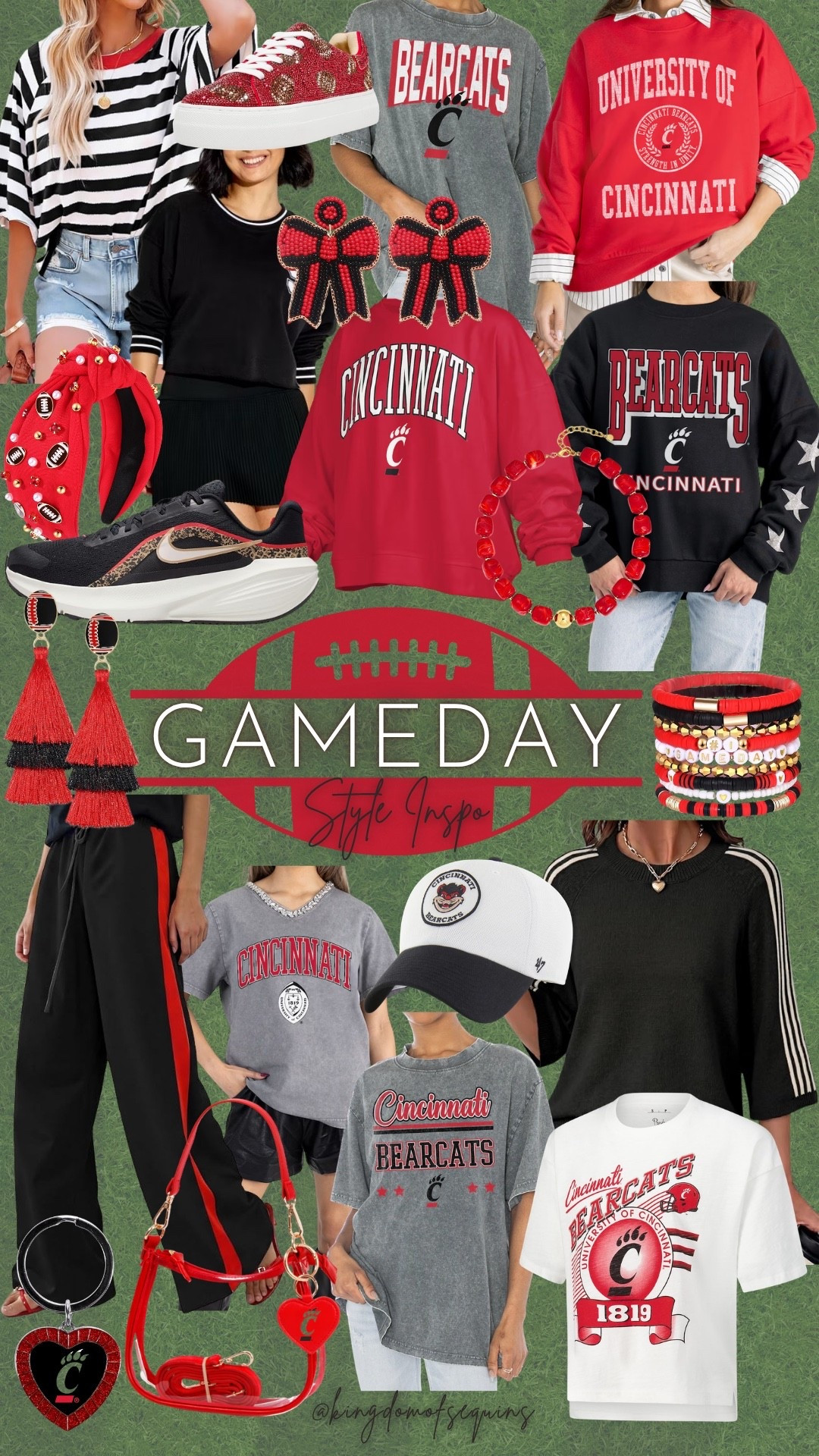 Where are all my Cincinnati Bearcat fans?!? This one is for you. 🏈❤️🖤

#LTKSeasonal #LTKActive #LTKootd