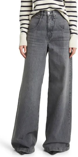 FRAME The Skater High Waist Wide Leg Jeans | Nordstrom | Nordstrom