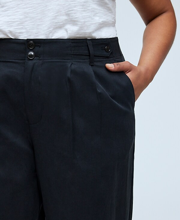 The Plus Curvy Harlow Wide-Leg Pant in Drapey Twill | Madewell