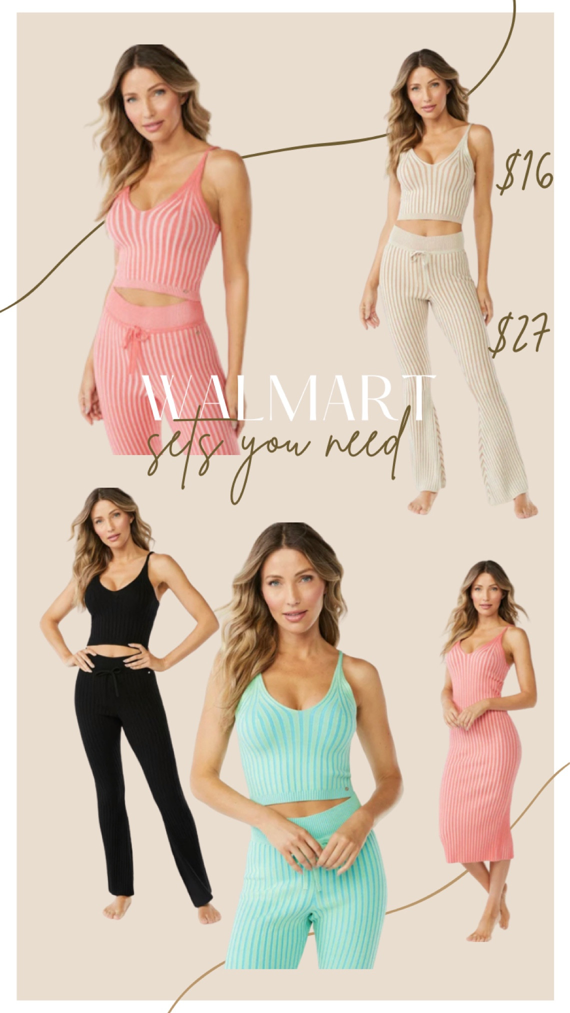 How cute are these sets from Walmart. They look like free people dupes!! 

#LTKFind #LTKfit #LTKsalealert