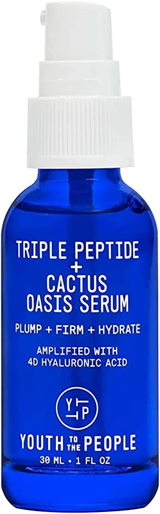 Youth To The People Triple Peptide + Cactus Oasis Face Serum - 4D Hyaluronic Acid Hydrating Serum... | Amazon (US)