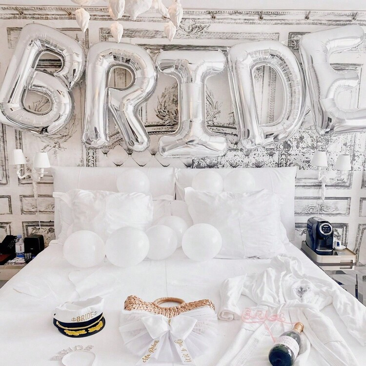 TrendsH.L.BALLOON 32inch Bride Aluminum Film Balloon Set For Engagement Party, Valentine's Day, B... | SHEIN