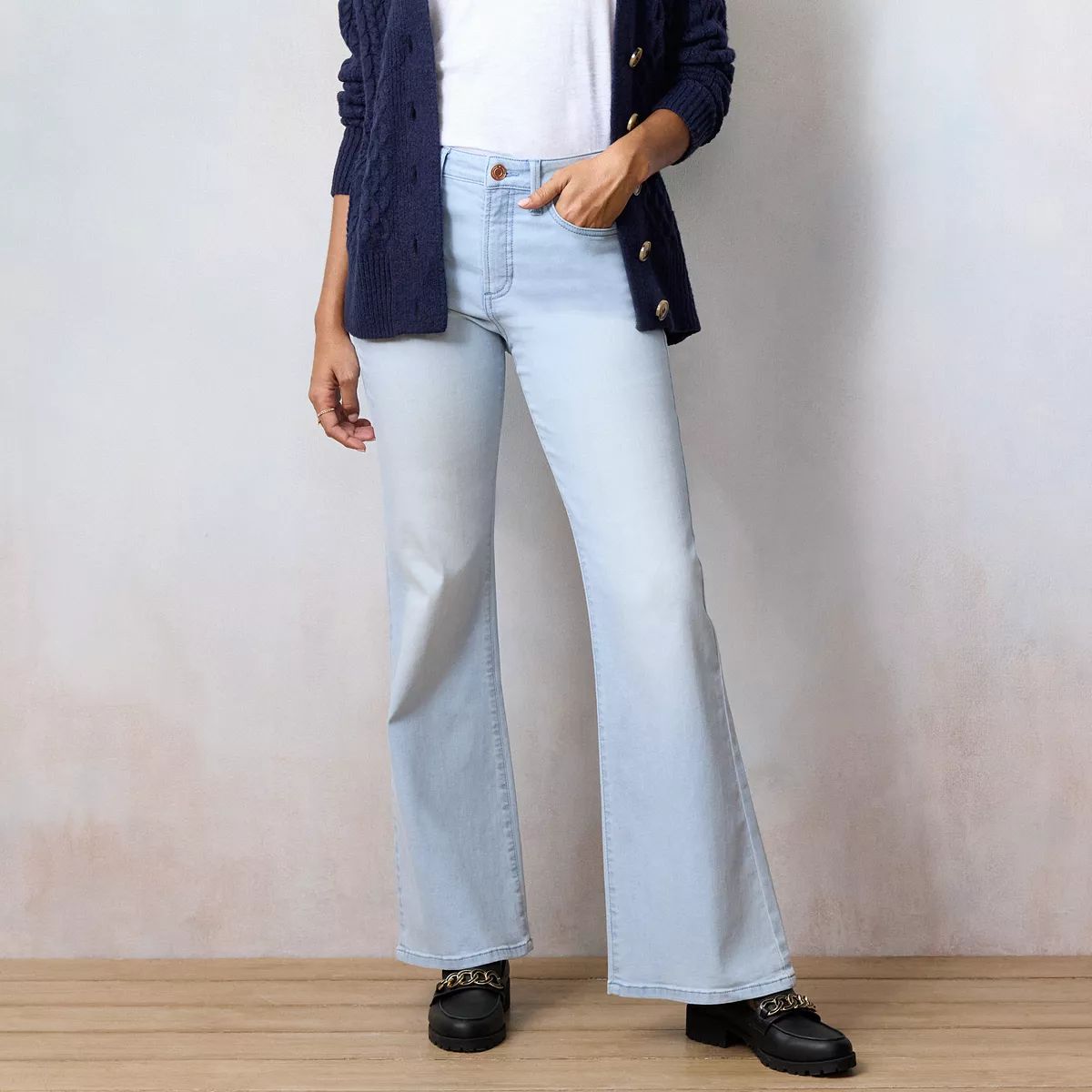 Women's LC Lauren Conrad Super High Waisted Flare Jeans | Kohl's