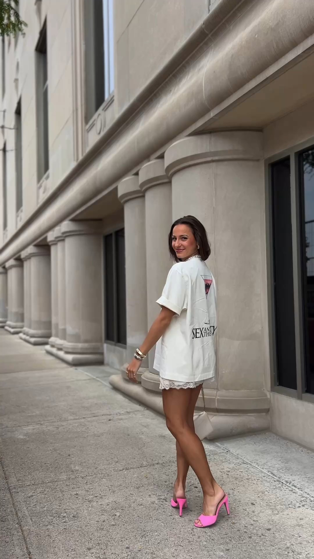 Code AFLTK for an additional 25% off
Men’s graphic tee runs oversized (wearing an xs)
Lace mini skirt runs tts (wearing a xxs)#LTKNYFW


#LTKSaleAlert #LTKFindsUnder100