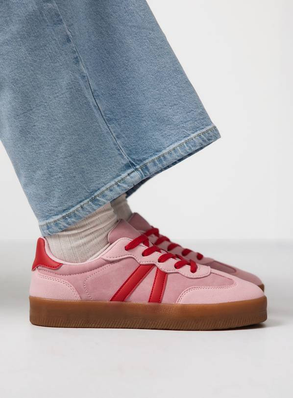 Pink & Red Flatform Trainers 5 | Tu Clothing
