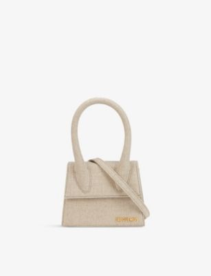 Le Chiquito linen and cotton-blend top-handle bag | Selfridges