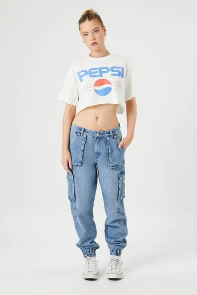 Stretch-Denim Cargo Joggers | Forever 21