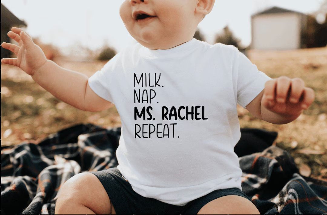 Ms Rachel Shirt, Milk Nap Ms Rachel Repeat, Ok But First Ms Rachel, Funny Toddler Shirt, Toddler ... | Etsy (US)