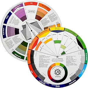 JimKing Creative Color Wheel, Paint Mixing Learning Guide, Art Class Teaching Tool for Makeup Pai... | Amazon (US)
