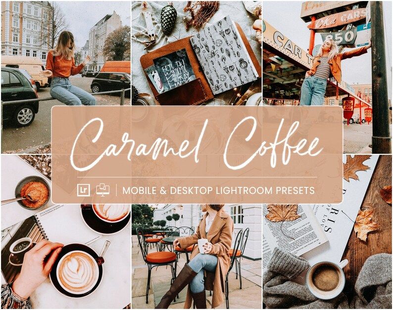 15 Caramel Coffee Lightroom Presets for Mobile & Desktop, Caramel Colors Lightroom Preset, Influe... | Etsy (US)