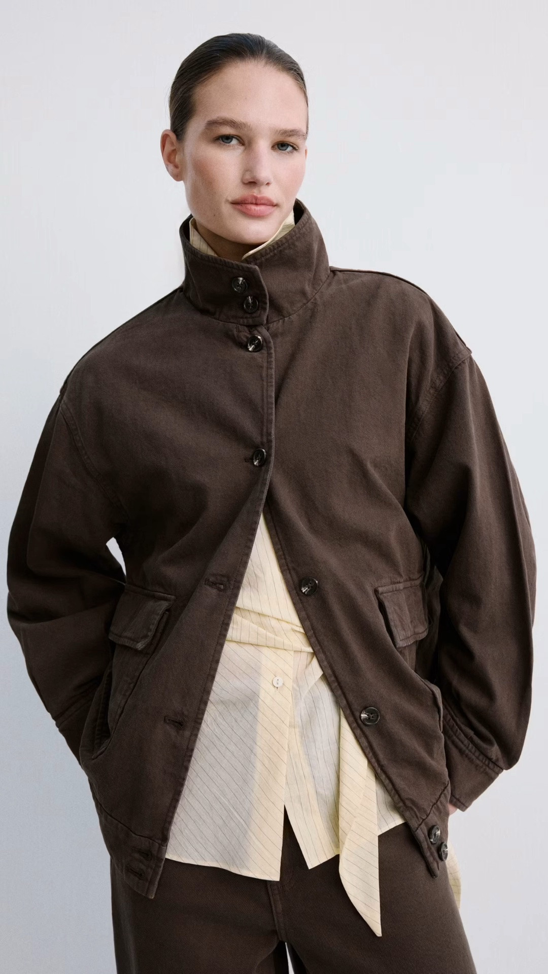 Chocolate brown pieces to wear now into fall at Mango

#LTKSeasonal #LTKSaleAlert