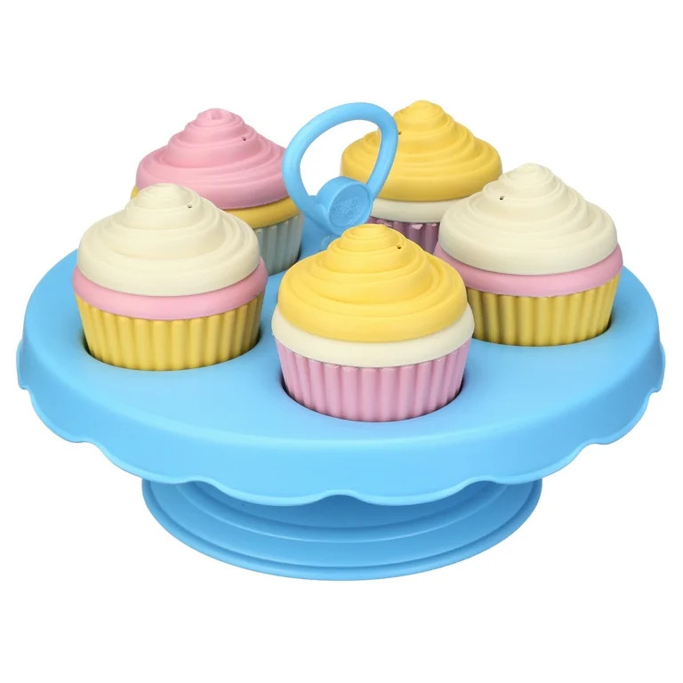 Green Toys 5 Cupcakes Play Set, 100% Recycled Plastic, for Unisex Child Ages 2+ | Walmart (US)