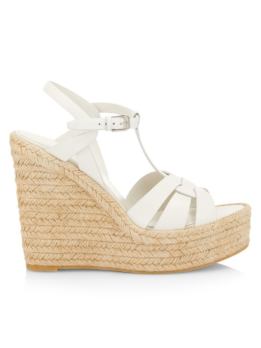 Tribute Leather Espadrille Wedge Sandals | Saks Fifth Avenue