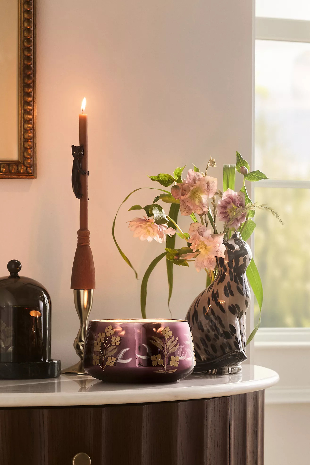 Fallen Leaves Honeycrisp & Oakwood Glass Candle | Anthropologie (US)