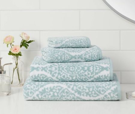 🚨 Ogee bath towels on sale for $6.75! I bought these in aqua and I absolutely adore them. The towels are incredibly soft and the pattern is beautiful. They also come in grey, yellow floral, tan, navy, dark gray floral, and many more colors in solid and prints. Get them before the sale ends!

#ltkunder10 
#ltkstyletip
#ltkunder50
#ltkunder100
#homedecoronabudget 
#ltkhome
#targethomedecor #homedecor 
#livingroomdecor #kitchendecor
#LTKfall #targethomefinds #targetfinds #livingroomfurniture 
#targethome #targetfall #fallhomedecor #targetsale
#fallhome #targetmom 
#falldecor #LTKRefresh

Fall Decor, dining room decor, living room decor, entryway decor, bedroom decor, kitchen decor, modern boho, boho styling, summer decor, floral finds, rug inspo, plant faves, arrangement ideas, affordable home decor, budget home decor, coastal home, boho home, modern boho home, modern home, traditional home decorating, transitional decor, living room, for the home, decor, home decorations, timeless
decor, timeless furniture, style, new, bedding, Console table, Target home decor, Threshold 

#LTKhome #LTKSale #LTKSeasonal