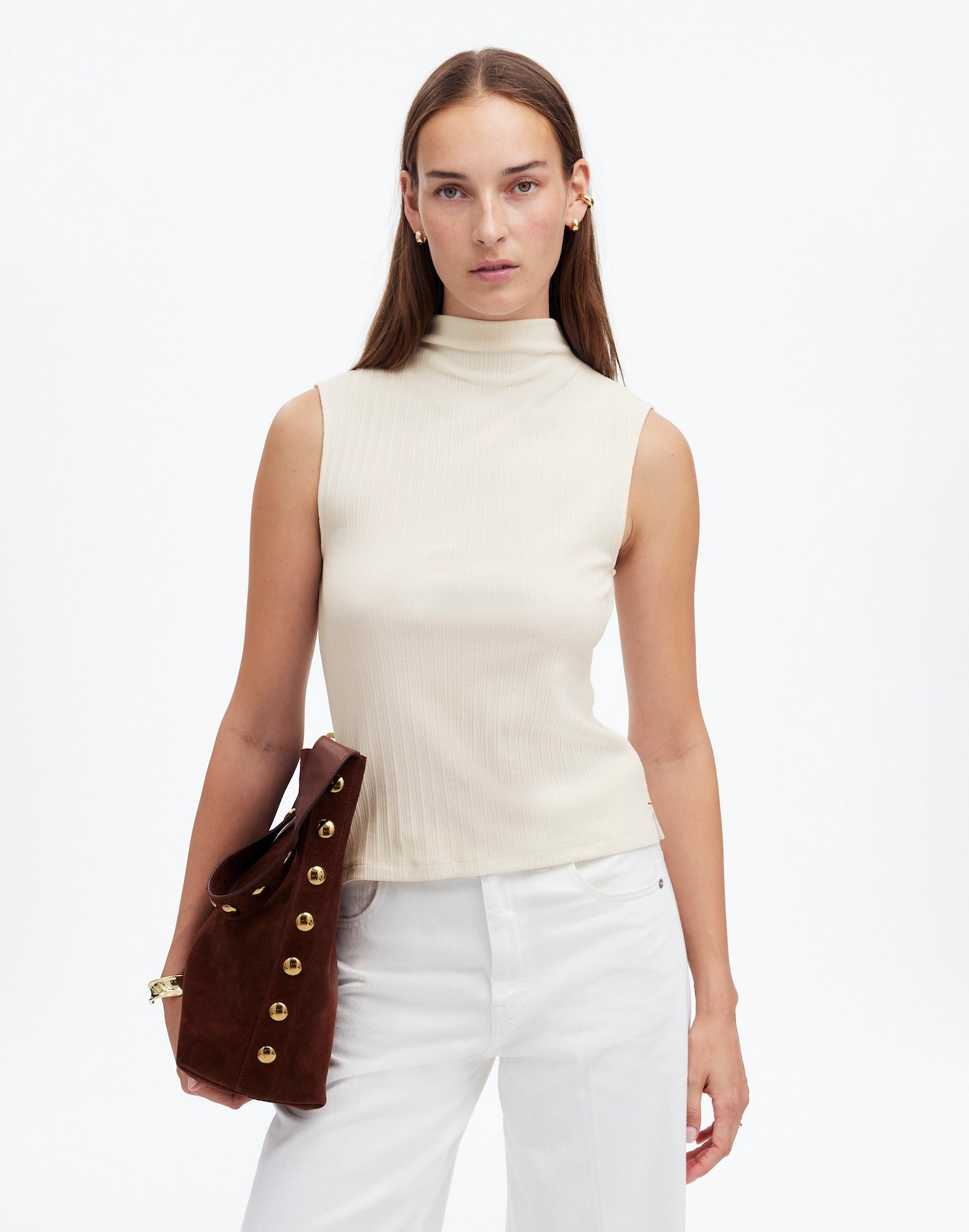 Ribbed Mockneck Tank | Madewell | Madewell