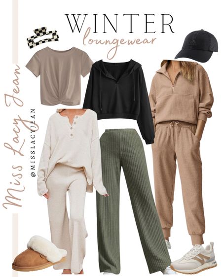 Loungewear from Amazon includes matching sets, lounge pants, sweatshirt, cropped top, hair claw, hat, slippers, and sneakers.

Loungewear, cozy clothes, Amazon outfit finds, Amazon finds

#LTKshoecrush #LTKstyletip #LTKfindsunder100