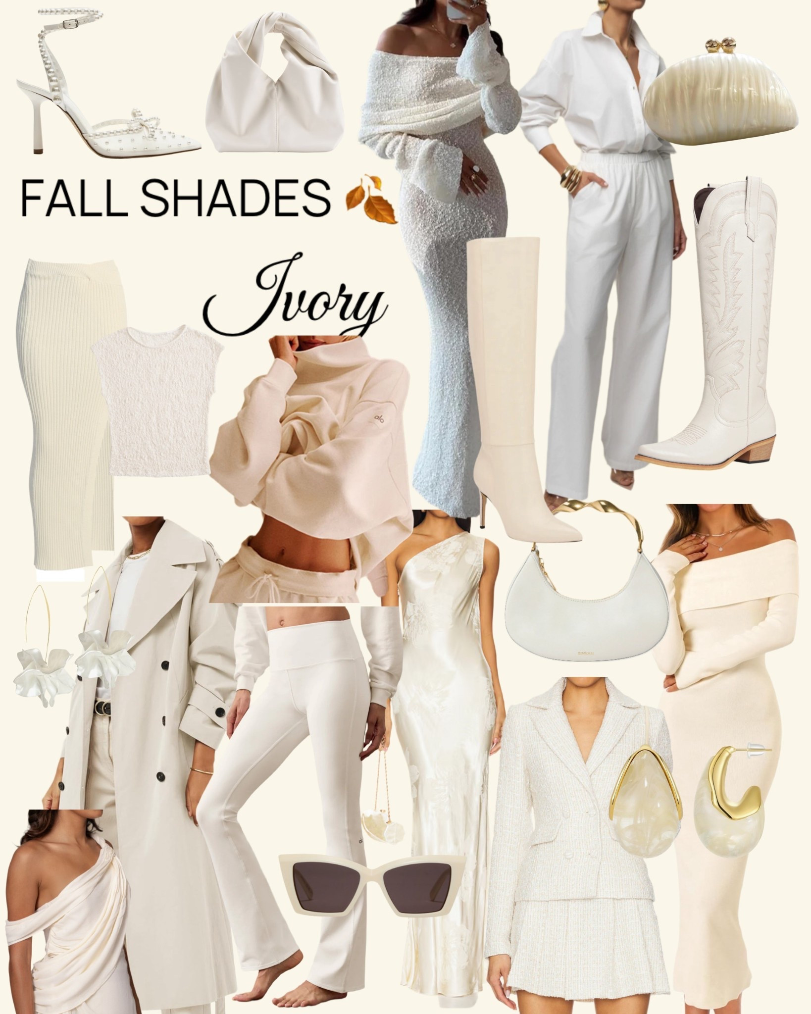 FALL SHADES 🍂 IVORY 🫶🏽

fall outfit, fall outfits, boots, trench coat, dress, bridal, yoga outfit, cowboy boots, sunglasses, bag, over 40 

#LTKOver40 #LTKStyleTip #LTKSeasonal