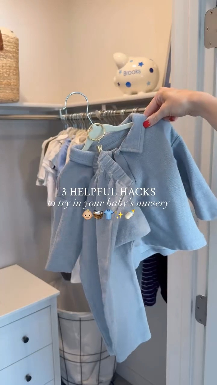 Try these 3 helpful hacks in your baby’s nursery 🤍

Why you’ll love these helpful hacks 👇🏻

1. HANGER CLIPS: These are so nice because you can easily hang your babies matching sets the top & the bottom altogether in one place! 

2. OVER THE DOOR ORGANIZER: This is a game changer for organizing your baby’s diapers and wipes and went VIRAL for a reason! Everything fits in one place and then you won’t have diaper boxes sitting all over your baby’s nursery! 

3. DRAWER ORGANIZERS: You will love, putting your baby’s pajamas, pants, and other clothes in these drawer organizers! They will keep everything neat & separated in your dresser! 

Send this to a parent friend who would like these ideas & follow along for more 🤍🤍🤍

#babymusthaves #babynurseryideas #babyorganizer #babyessentials #babycloset

#LTKBaby #LTKmomlife #LTKHome