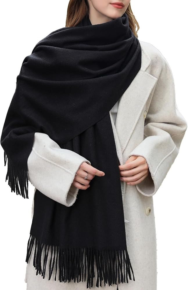 Winter Scarfs for Women Pashmina Shawls Wraps ｜Womens Thicken Shawl Wraps Warm Cozy Cashmere To... | Amazon (US)