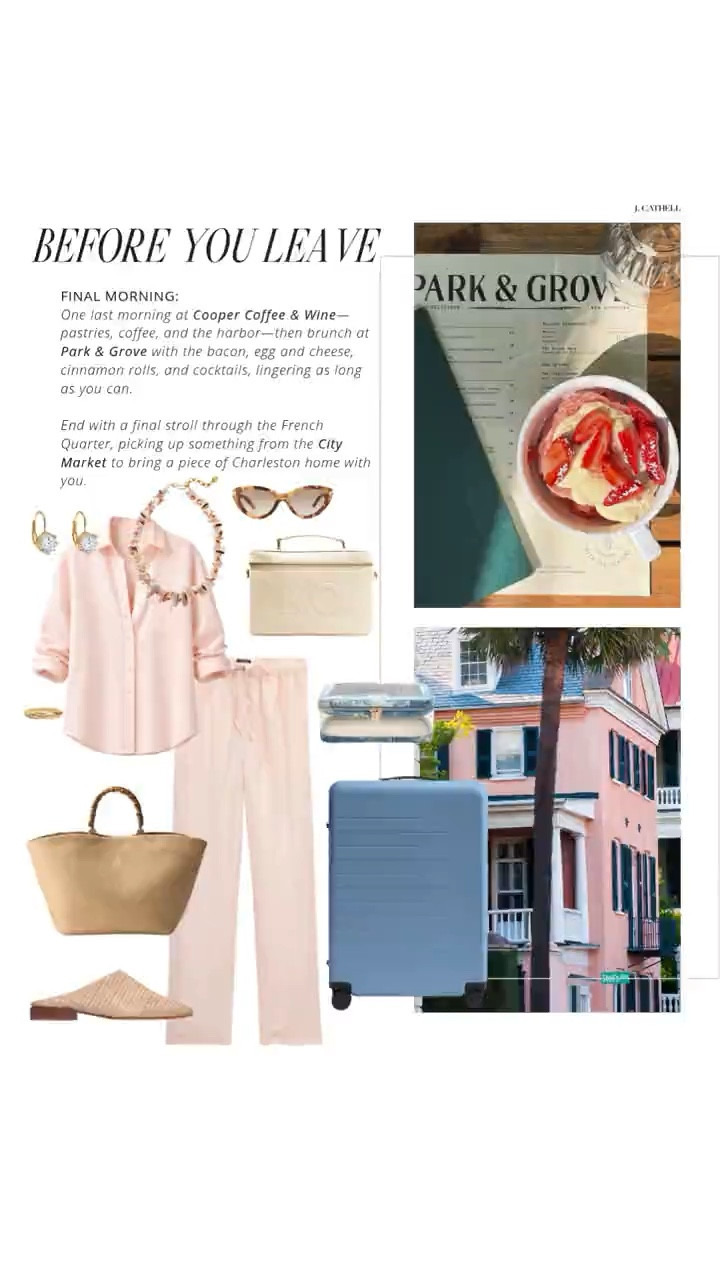The ultimate Charleston girls trip 🤍🌸

Three nights at The Cooper, waterfront views, sunset yacht charters, the best restaurants in the city, and shopping you’ll be thinking about long after you leave. This is Charleston done the right way—elevated, intentional, and so much fun.

Sharing the looks I’d pack for it all—from daytime exploring to dressed-up dinners and everything in between. Save this for your next trip and tap to shop. ✨#CharlestonSC #GirlsTrip #LuxuryTravel #SouthernStyle #VacationStyle #LTKFinds
 

 

#LTKTravel #LTKootd #LTKOver40 #LTKTravel