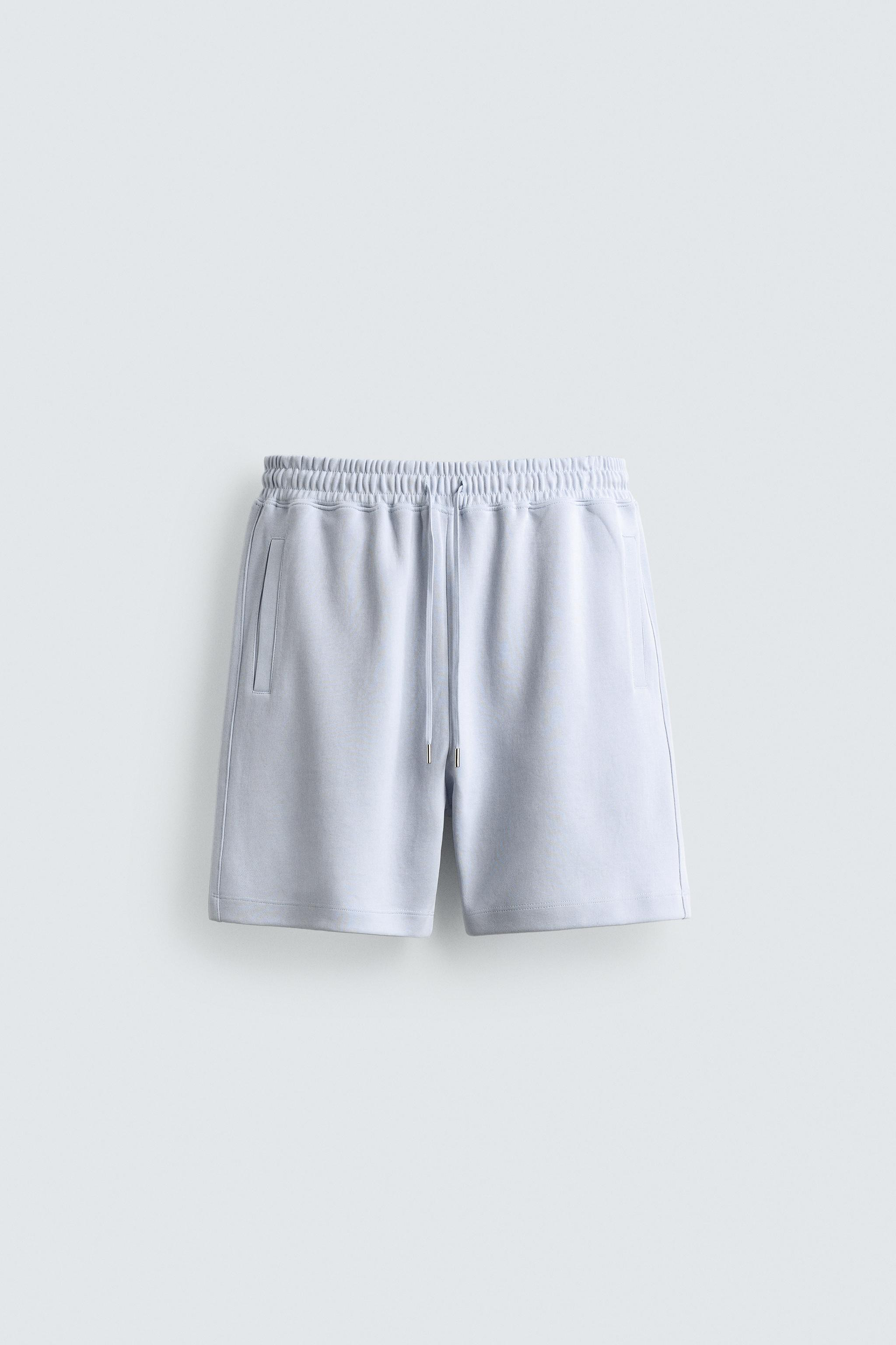 INTERLOCK RELAXED FIT JOGGER SHORTS | Zara US