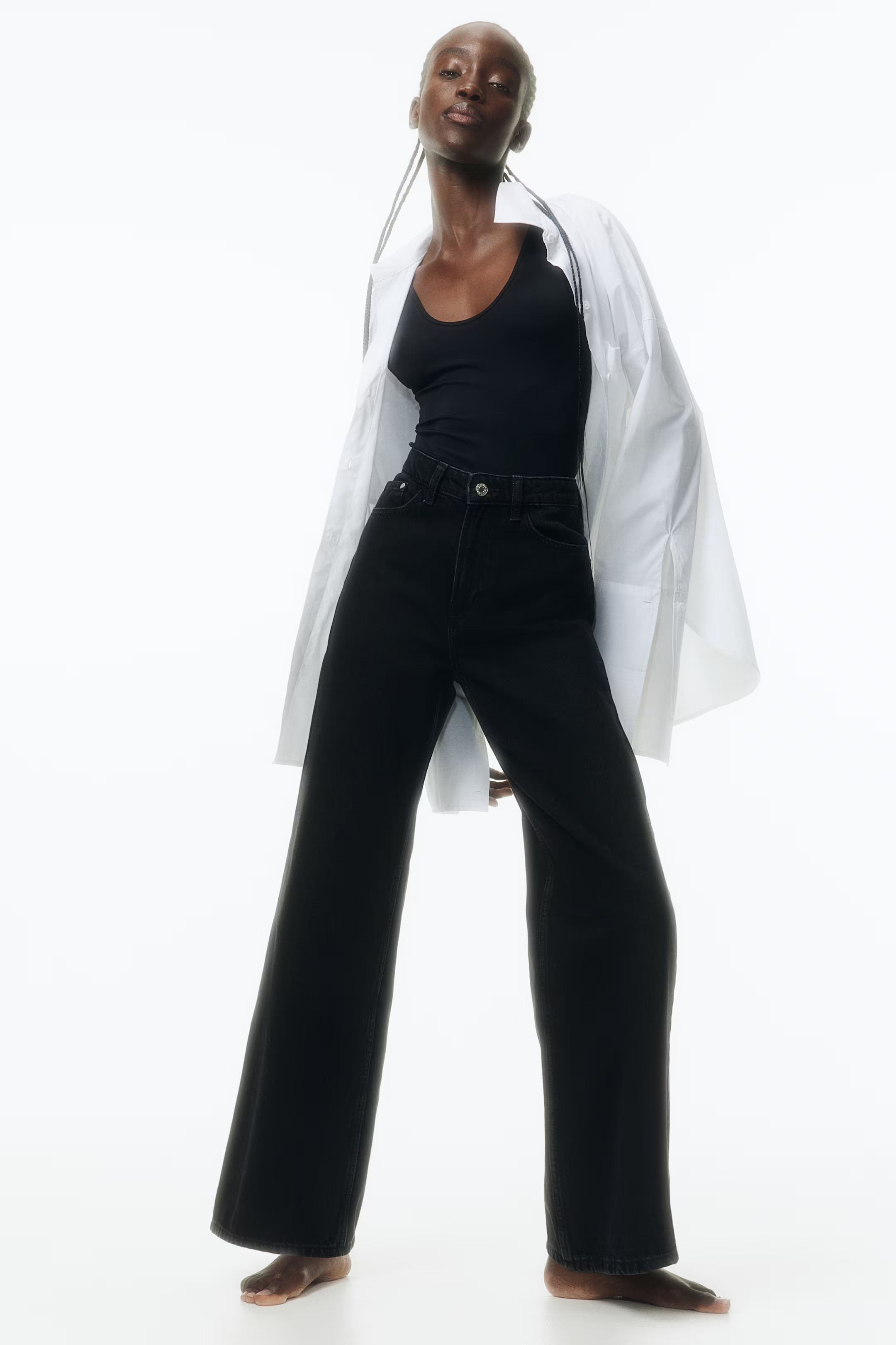 Ava Ultra High Rise Wide Leg Jeans | H&M (US + CA)