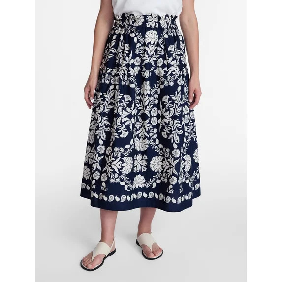 Time and Tru Women’s Tiered Cotton Maxi Skirt, Sizes XS-XXXL | Walmart (US)