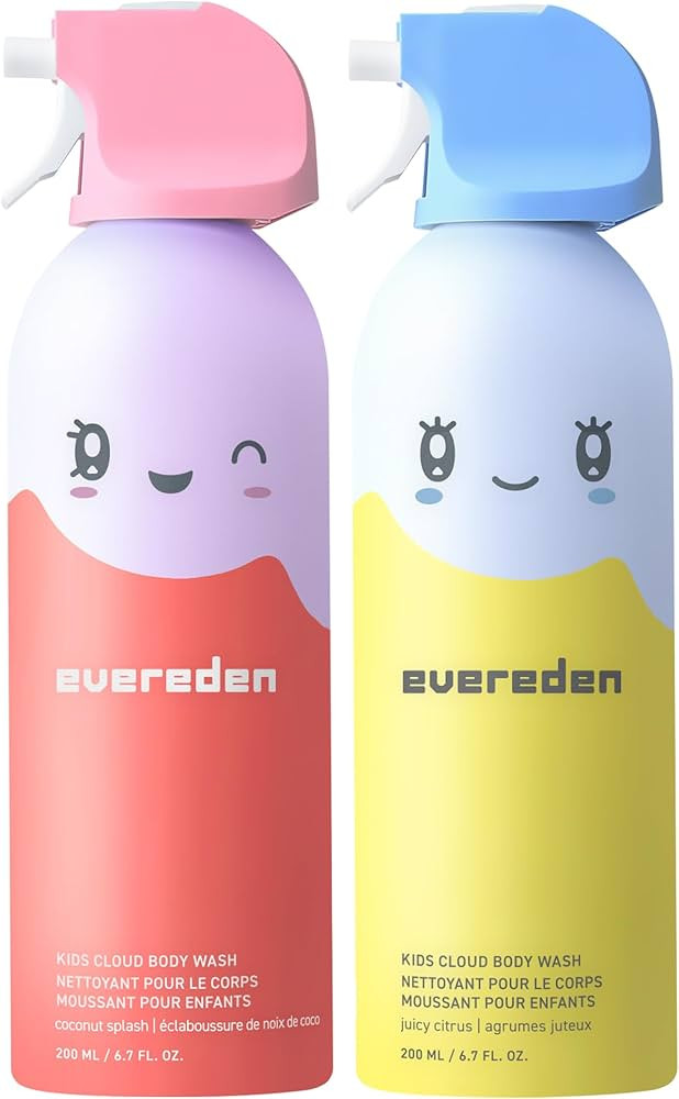 Evereden Kids Cloud Body Wash Duo - Gentle, Nourishing Toddler Body Wash for Delicate Skin, Cocon... | Amazon (US)
