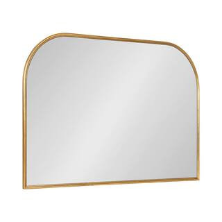 Kate and Laurel Caskill 24.00 in. H x 36.00 in. W Arch MDF Framed Gold Mirror 222005 - The Home D... | The Home Depot