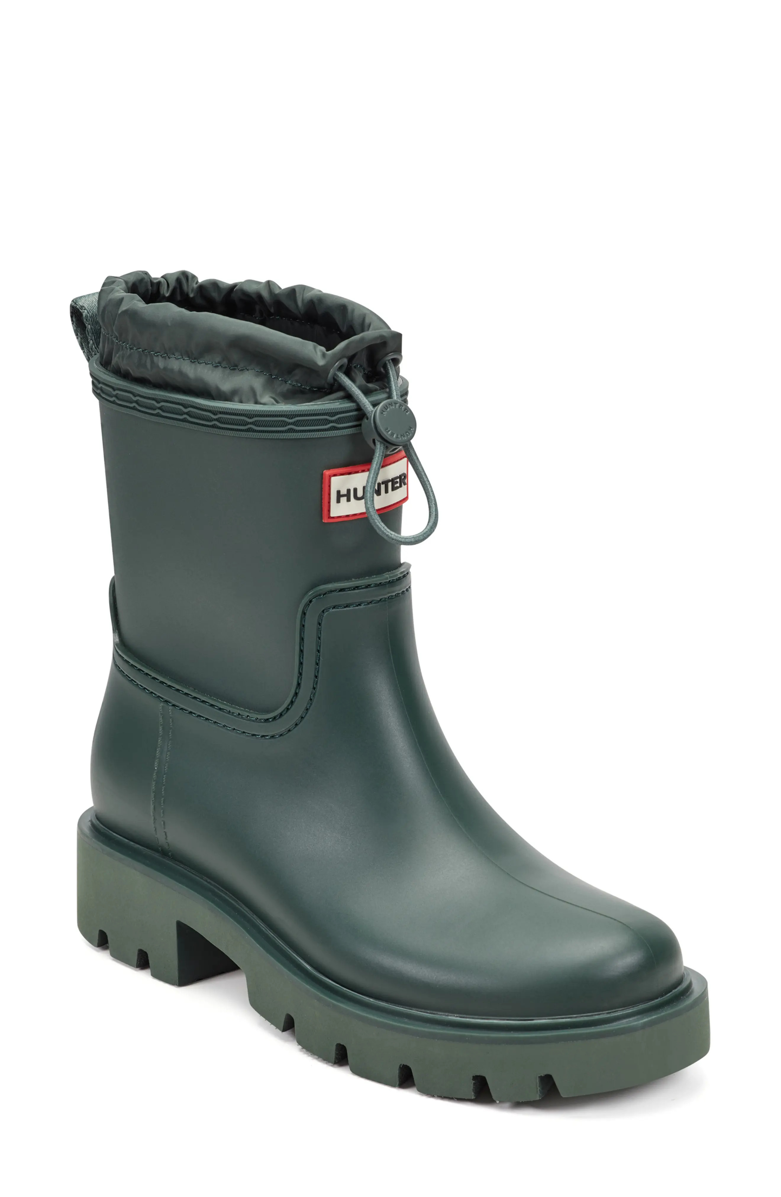 Hunter Cillian Lug Sole Bootie in Dark Green at Nordstrom Rack, Size 6 | Nordstrom Rack