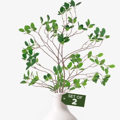 Faux Greenery - Branches for Vase, Twigs and Branches for Vases, Greenery Stems, Branches for Dec... | Amazon (US)