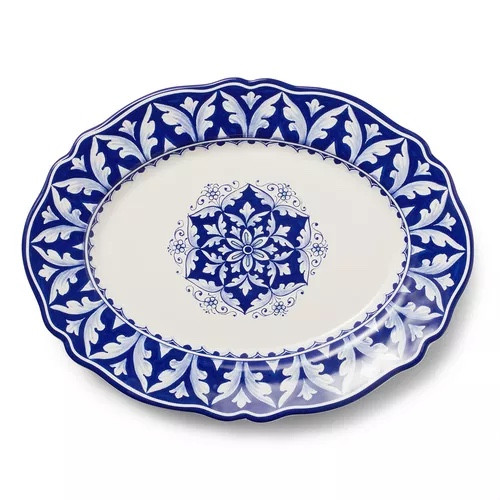 Nova Deruta Blue Oval Platter 
Sale $41.99 Was $69.95 

Inspired by the Umbria region of Italy. Handcrafted in a style that dates back to the Renaissance. 

#AfterChristmasSale 
#ltkrealboringhousewife

#LTKSaleAlert #LTKParties #LTKHome