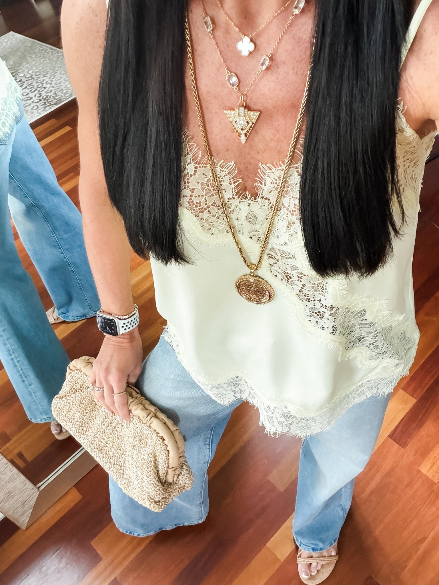 Love these lace camis! Wearing a small and 25 denim
#datenightoutfit

#LTKootd #LTKgrwm #LTKSeasonal