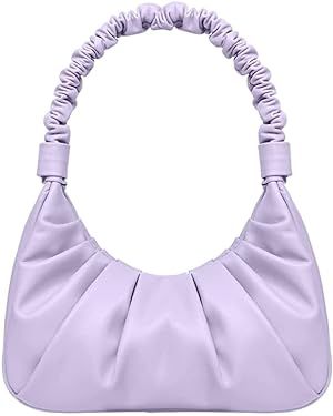 Classic Shoulder Bags for Women Cute Hobo Tote Mini Leather Handbag Clutch Purse Lightweight | Amazon (US)