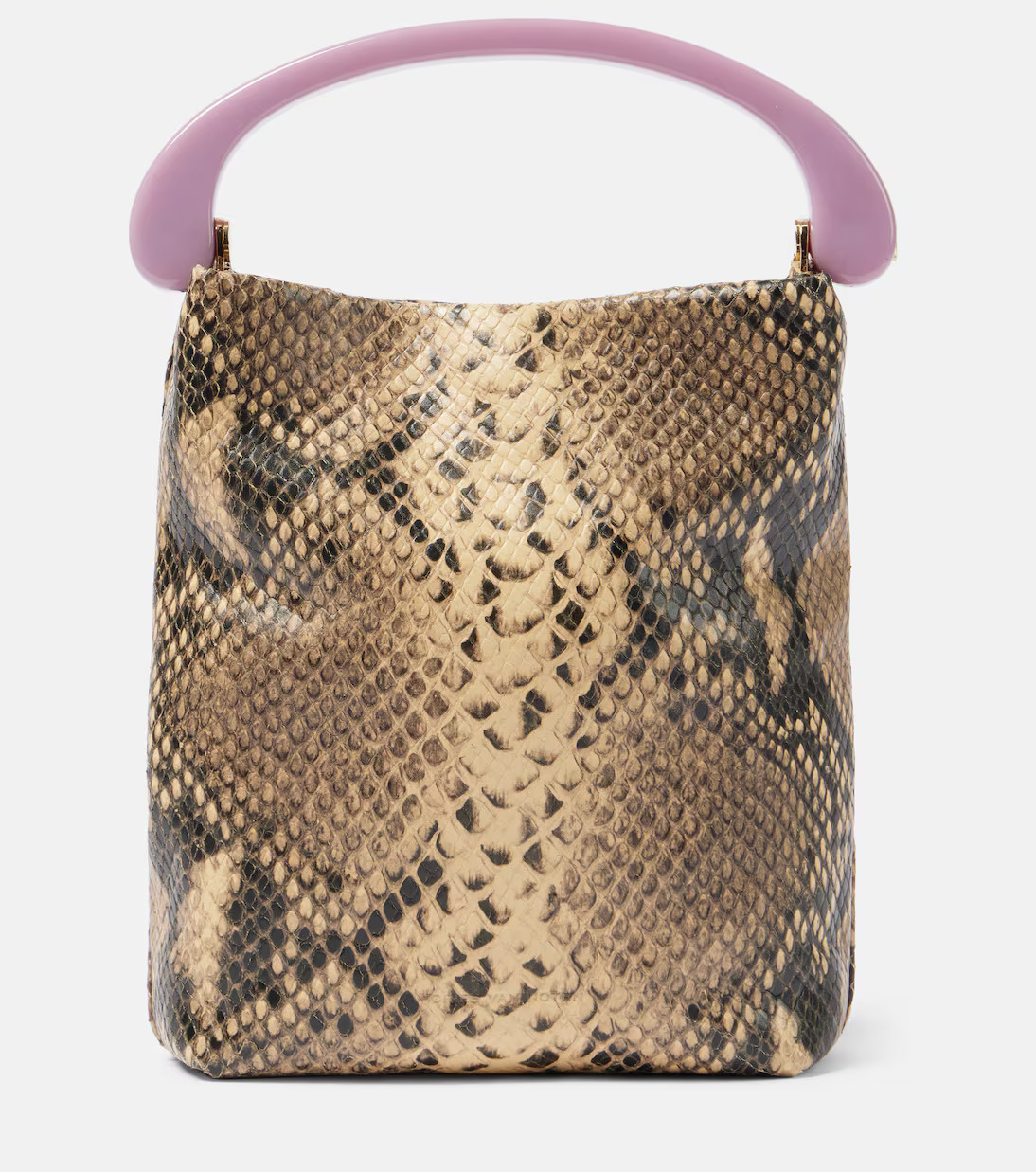 Small snake-effect leather tote bag | Mytheresa (US/CA)