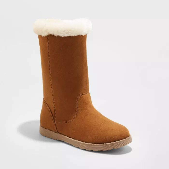 Girls' Kameryn Faux Fur Shearling Boots - Cat & Jack™ | Target