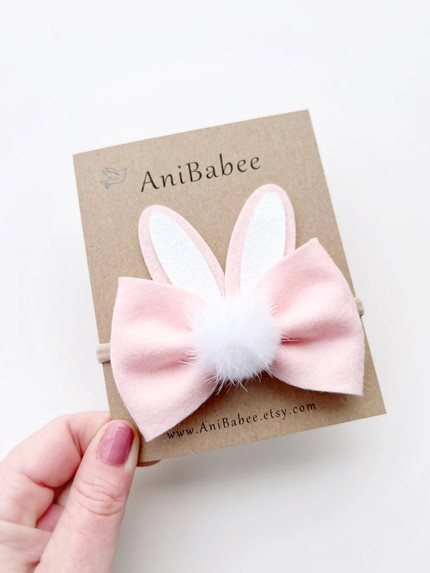 Click for more info about Baby Headbands, Easter Headband, Easter Hair Bows, Easter Bunny Headband, Bunny Ears Headband, Ba...