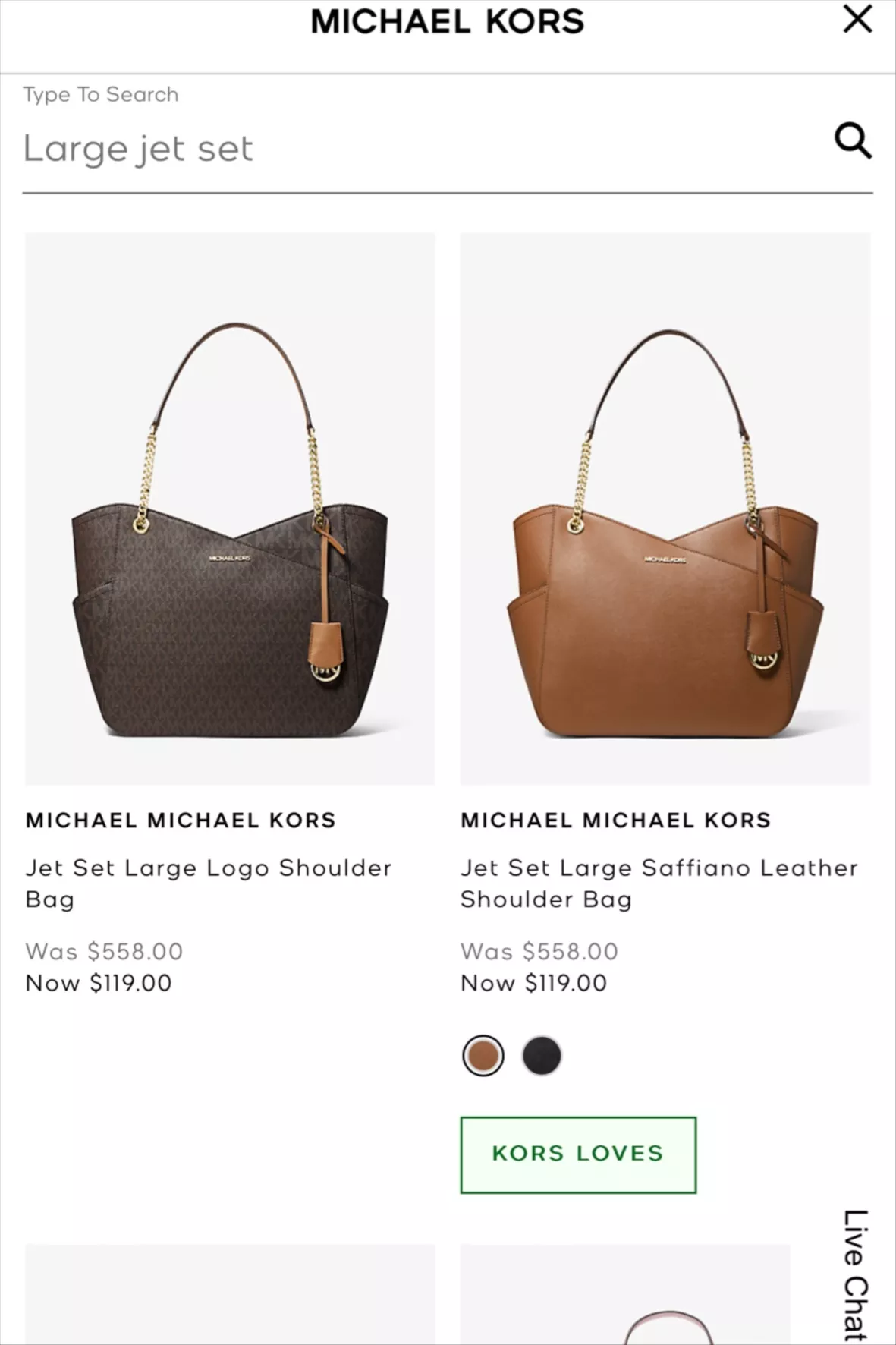 Michael Michael Kors Jet Set Large Saffiano Leather Shoulder Bag