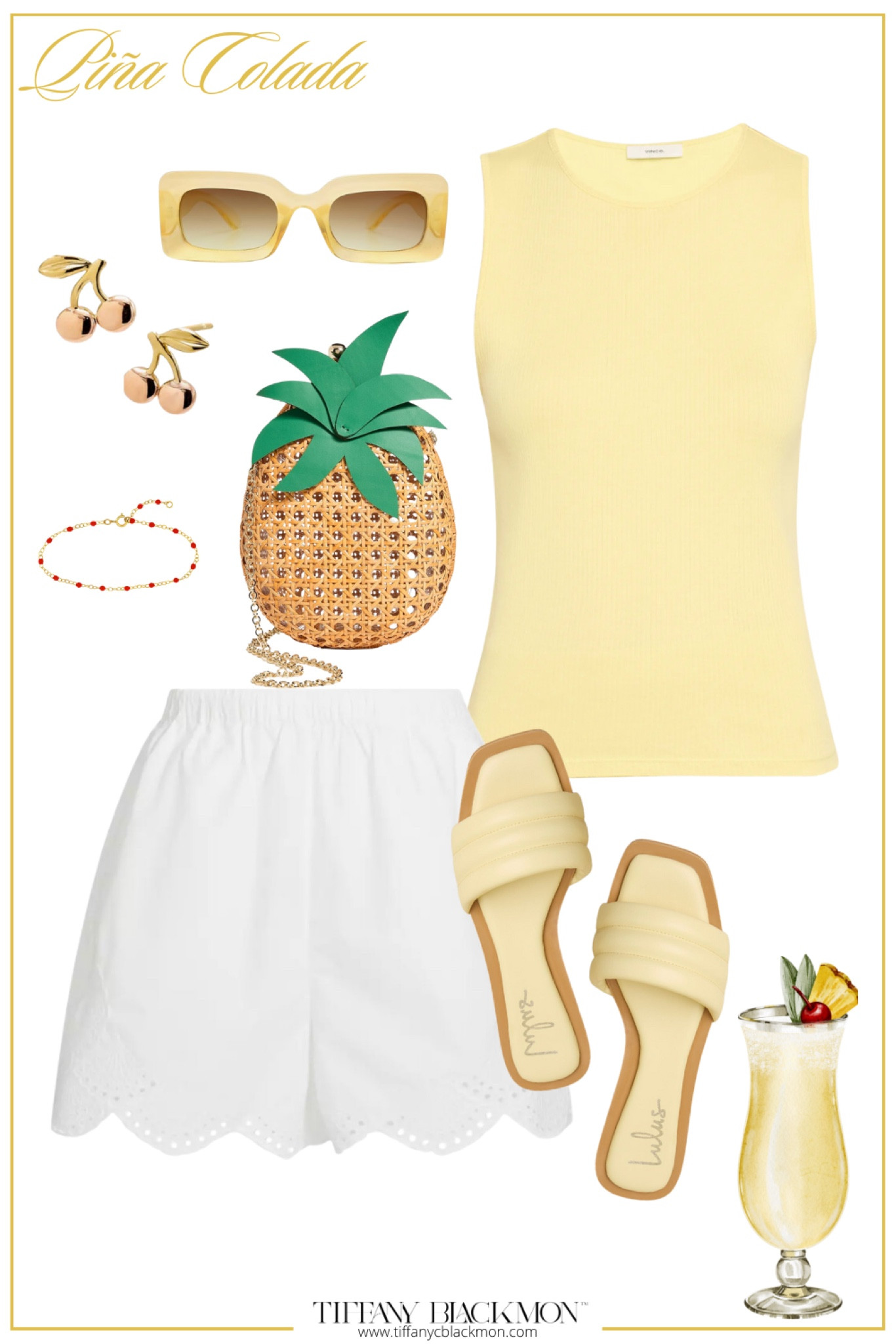 Pina Colada Outfit Inspo


Summer  summer outfit  summer fashion  shorts  pineapple handbag  cherry earrings  yellow sandals  sunglasses  tiffanycblackmon  

#LTKStyleTip #LTKSeasonal