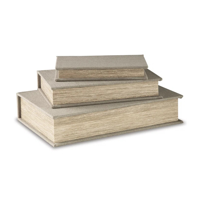 Kepir 3 Piece Fabric Book Box Set | Wayfair North America