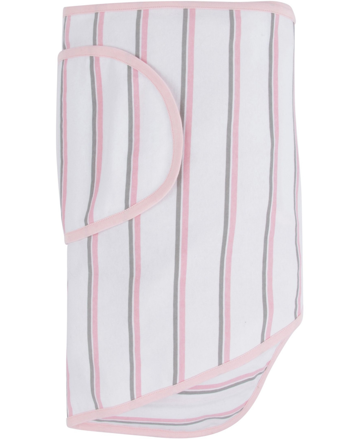 Miracle Baby Baby Boys or Baby Girls Miracle Blanket Swaddle Wrap - Pink With Gray Stripes | Macy's