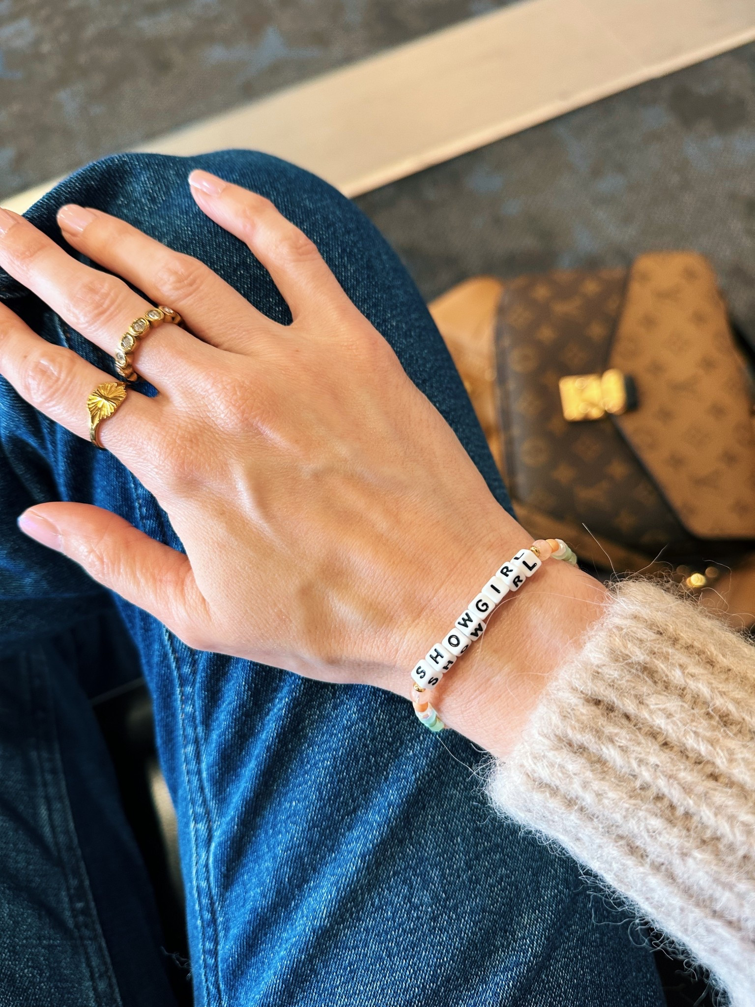 In my showgirl era ✨ my new LWP bracelet arrived just in time before I had to go to the airport! 

#LTKFindsUnder50