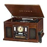 Victrola 8-in-1 Bluetooth Record Player & Multimedia Center, Built-in Stereo Speakers - Turntable, W | Amazon (US)