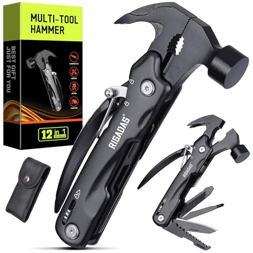 Gifts for Men - Birthday Gifts for Man, Dad, Husband, Mens Gift Ideas - Stocking Stuffers for Men, Mens Stocking Stuffers - Christmas Fathers Day Groomsmen Gift - Multitool Hammer for Camping, Hiking | Amazon (US)