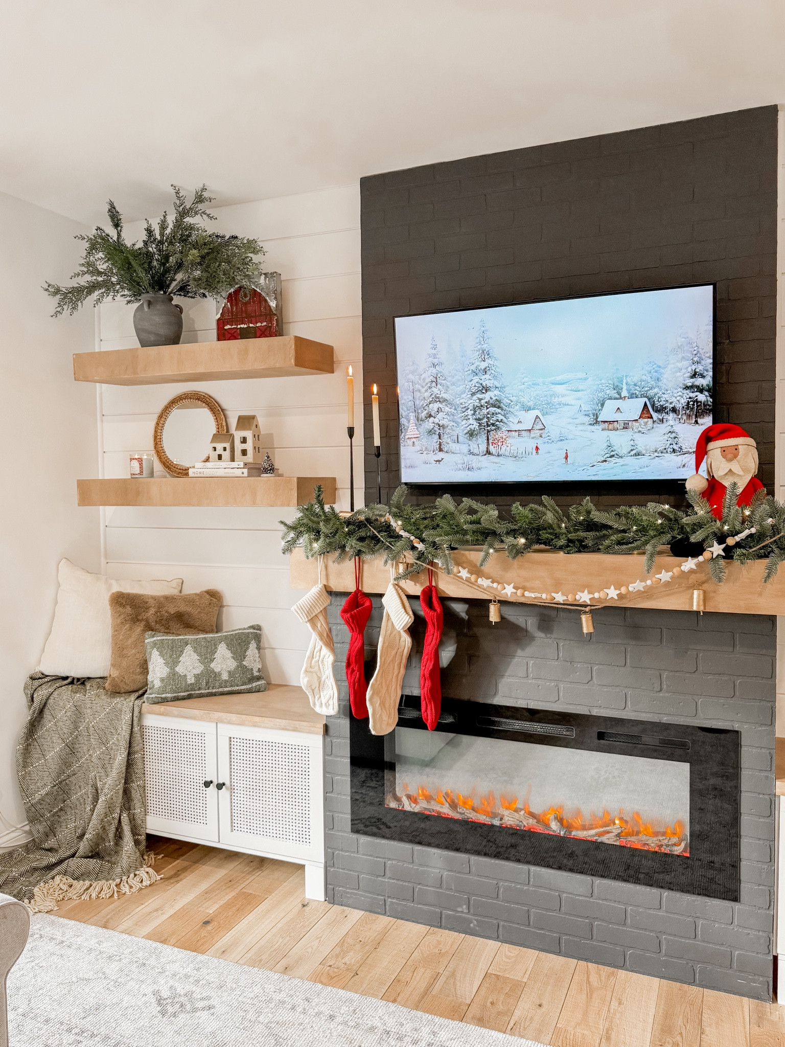 Christmas decor in our living room ✨ 

#LTKHoliday #LTKSeasonal #LTKHome